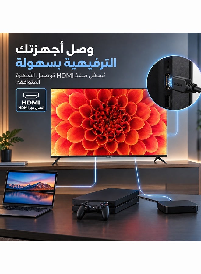 نيكاي تلفزيون LED مقاس 32 بوصة، تلفزيون LED رفيع مع جهاز تحكم عن بعد، NTV3272LED | منافذ HDMI وUSB، وضع AV، مقبس سماعة الرأس، مدخل صوت للكمبيوتر الشخصي، VGA | تقنية توفير الطاقة، صوت ديناميكي NTV3272LEDC/NTV3272LED6/NTV3272LED9 أسود NTV3272LED6/NTV3272LED9 NTV3272LED/NTV3272LED4/NTV3272LED7 أسود - Image 5