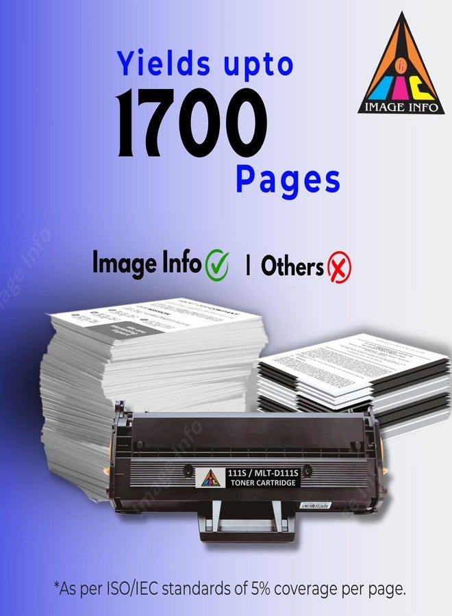 IIC IMAGE INFO ImageInfo 111 / D111S Toner Cartridge for Samsung Xpress SL-M2070, SL-M2070F, SL-M2070FW, SL-M2070W, SL-M2071, SL-M2071F, SL-M2071FW, SL-M2071W, M2022, M2020W, M2026, M2026W Printers - Image 2