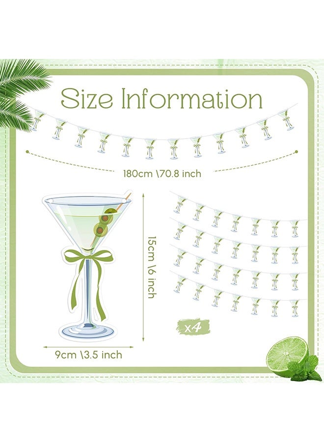 كوانتوم 4 زخرفة حزب PCS لافتة مارتيني كوكتيل كؤوس الموضوع لافتات عيد الميلاد زخرفة حفلة عيد ميلاد المرأة ديكور عيد الميلاد العزوبية - Image 2