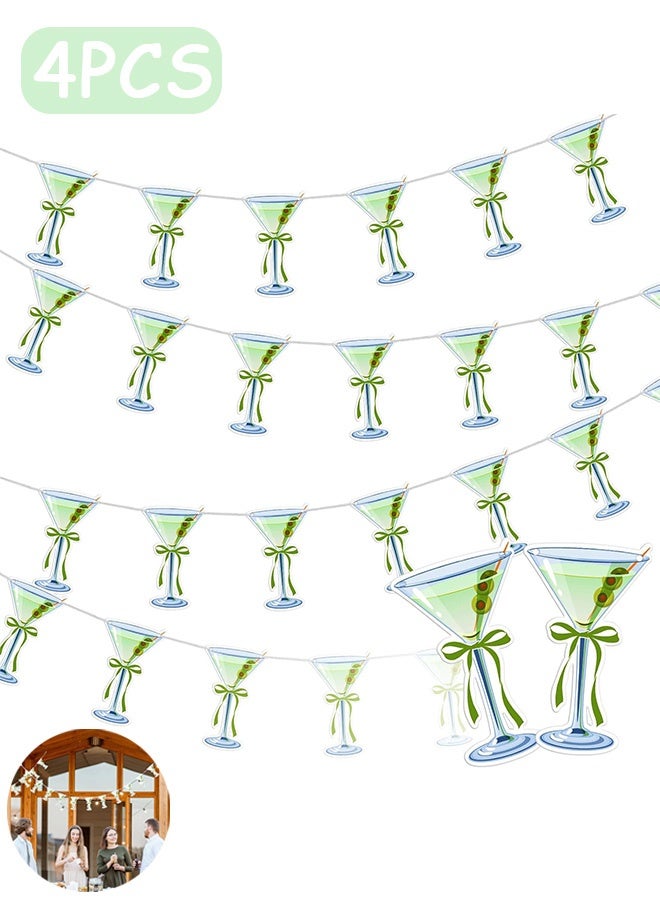 كوانتوم 4 زخرفة حزب PCS لافتة مارتيني كوكتيل كؤوس الموضوع لافتات عيد الميلاد زخرفة حفلة عيد ميلاد المرأة ديكور عيد الميلاد العزوبية - Image 1