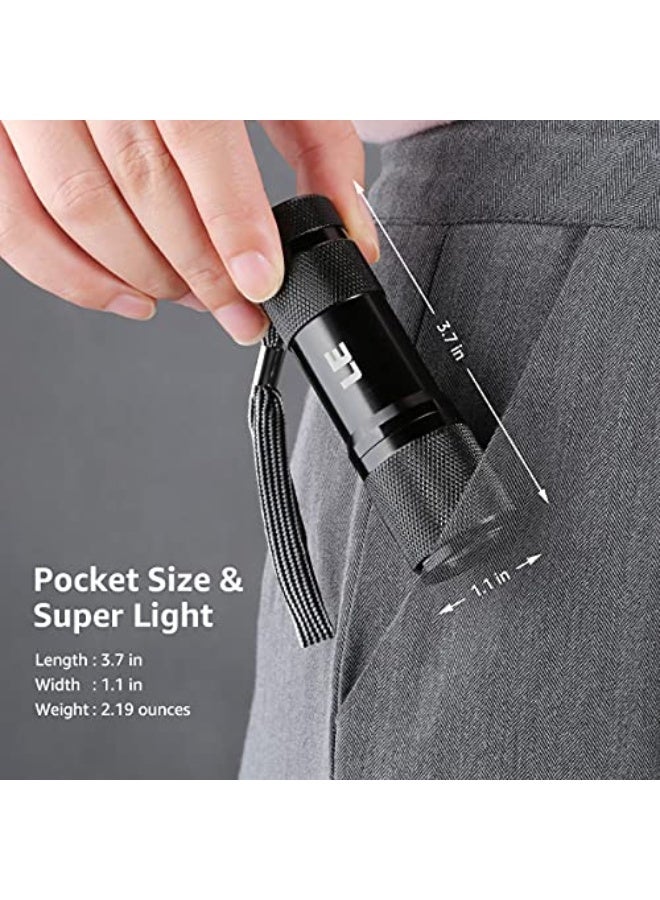 Lepro UV Flashlight, Black Light UV Torch, 9 LED 395nm UV Light, Blacklight Detector for Pet Urine, Stain, Bed Bugs, Fungi, Scorpion and More, Ultraviolet Flashlight Mini, 3 AAA Batteries Included - Image 5