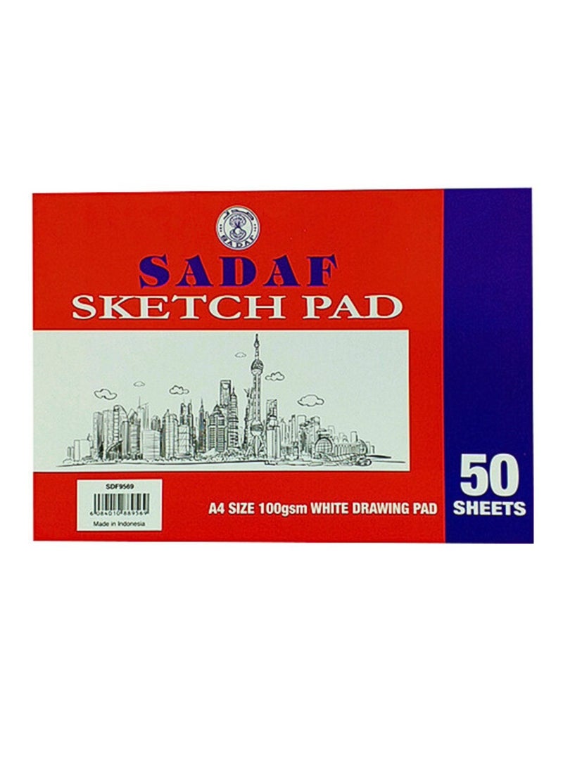 Sadaf A4 Spiral Sketch Pad 21 x 29.7cm 50 Sheets 100gsm - Image 2