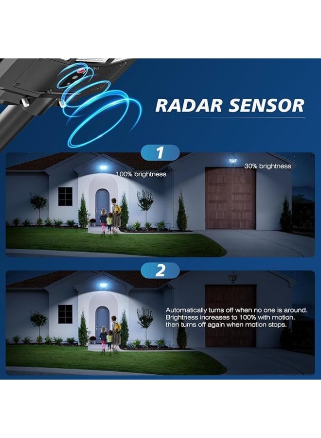 مصباح شارع LED يعمل بالطاقة الشمسية بقوة 300 واط – إضاءة خارجية شديدة التحمل - Image 4