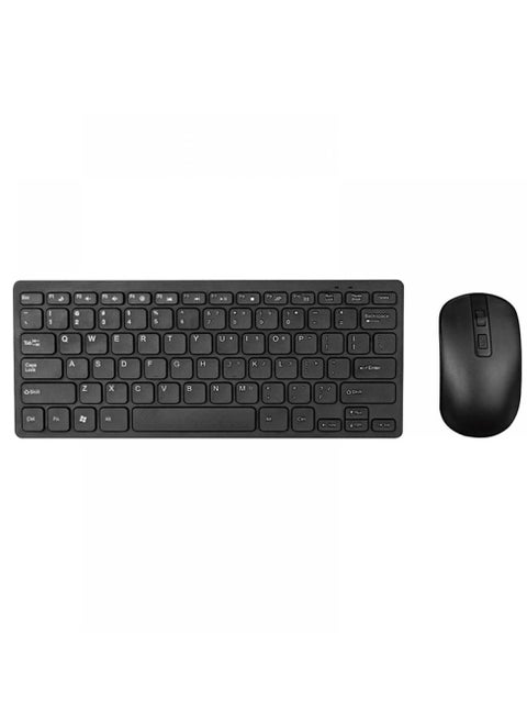 Wireless Keyboard and Mouse Combo 2.4GHz Ultra-Thin Portable Compact Small Keyboards DPI Wireless Mouse for PC, Desktop, Notebook, Laptop, Windows XP / Vista / 7 / 8 / 10, Mac