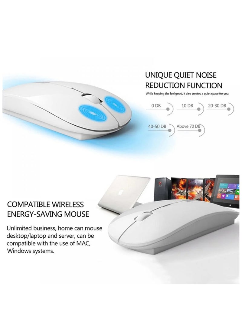 Raxoom - Wireless Keyboard and Mouse Combo 2.4GHz Ultra-Thin Portable Compact Small Keyboards DPI Wireless Mouse for PC, Desktop, Notebook, Laptop, Windows XP / Vista / 7 / 8 / 10, Mac - Image 1