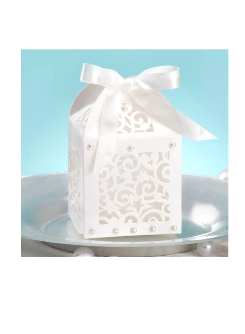 Laser Cut Favor Box with Ribbon Tie - Image 1