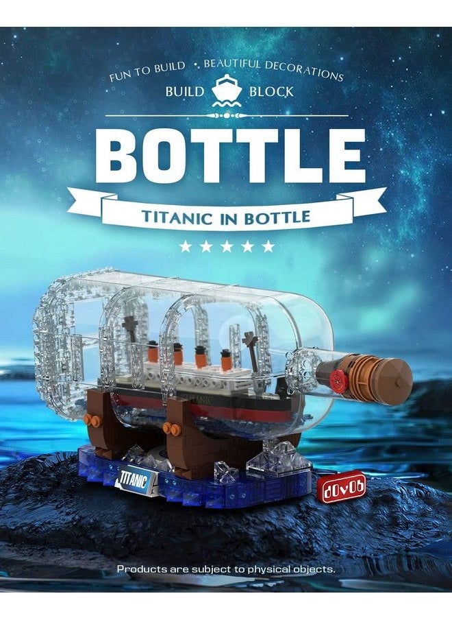 Titanic Ship In A Bottle Building Blocks Set Creative Collectible Display Model Set Great Idea Gift Toy For Adults And Kids(878 Pcs) - pzsku/Z6A7B0845593B86053714Z/45/_/1688195109/eb5b7e7c-d5de-48b2-a9f6-1ed51a47a783