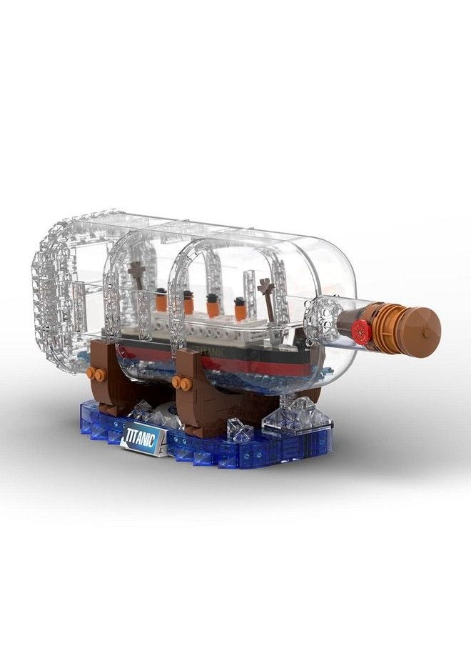 Titanic Ship In A Bottle Building Blocks Set Creative Collectible Display Model Set Great Idea Gift Toy For Adults And Kids(878 Pcs) - pzsku/Z6A7B0845593B86053714Z/45/_/1688195114/3a1284e9-e1bf-4583-9e5f-6838226633b9