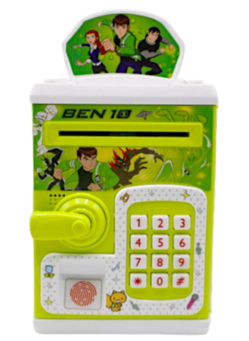 Rally Ben 10 Electronic Money Saving Box With Password ATM Bank Toys  - Image 1