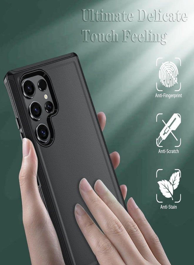 ONOLA Compatible with Samsung Galaxy S24 Ultra Case with HD Screen Protector, Heavy Duty Shockproof & Dropproof 3-Layer Cover Phone Case for Galaxy S24 Ultra 6.8'',Black - Image 4