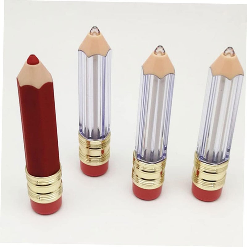 Mini DIY Lip Gloss Tubes 10 Pack Empty Lipstick Containers Pencil Design Portable Lip Balm Holders for Travel and Cosmetic Use Compact Size for Convenient Carry - Image 4