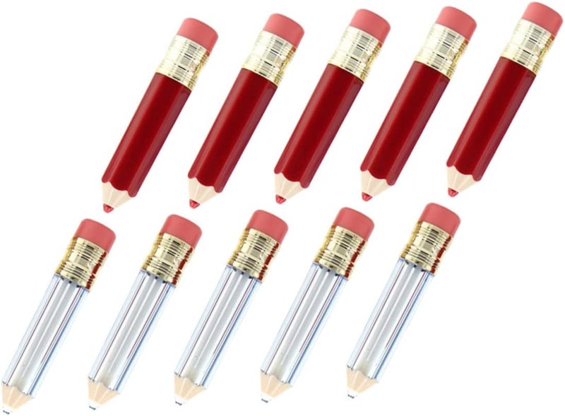 Mini DIY Lip Gloss Tubes 10 Pack Empty Lipstick Containers Pencil Design Portable Lip Balm Holders for Travel and Cosmetic Use Compact Size for Convenient Carry - Image 1