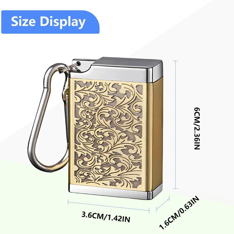 Portable Windproof Ashtray With Keychain Black For Travel Camping Hiking Outdoor Use - Image 5