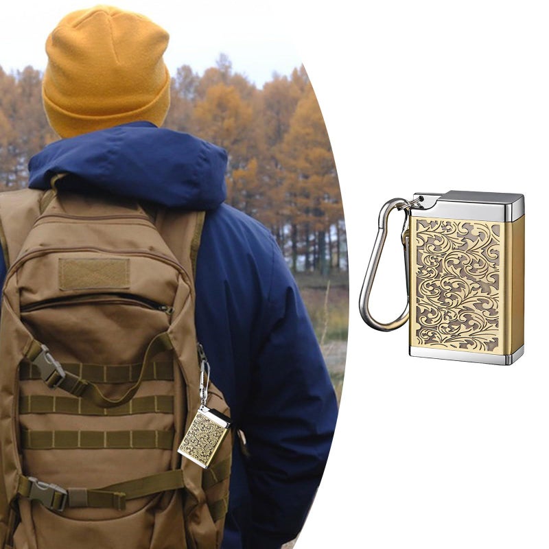 Portable Windproof Ashtray With Keychain Black For Travel Camping Hiking Outdoor Use - Image 3