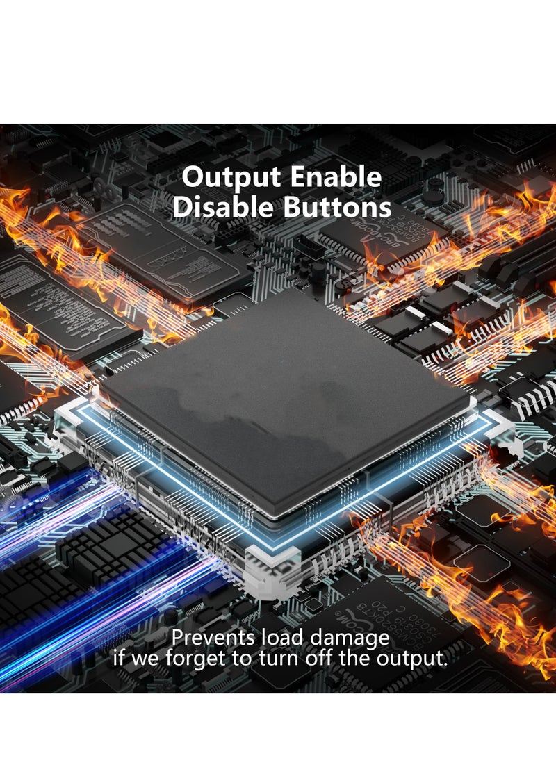 DC Power Supply Variable 0-30V 0-10A Adjustable Switching DC Regulated Bench Power Supply High Precision 4 Digit LED Display with Encoder Knob Output On Off Switch 5V 2A USB Fast Charging Port  - Image 3
