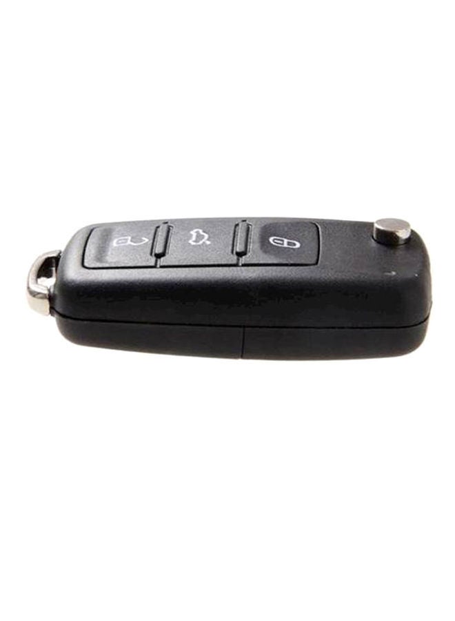 NIBEMINENT Black Volkswagen 3 Buttons Car Key Cover Chain