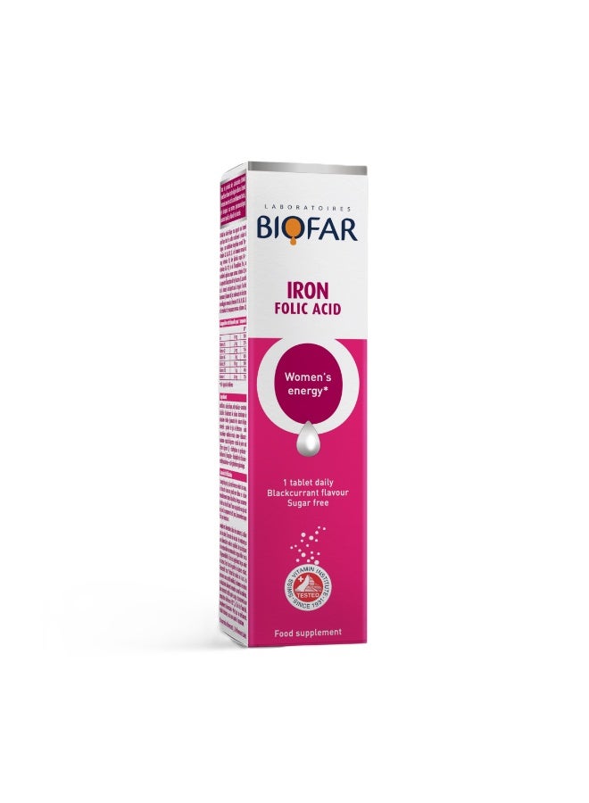 Biofar Effervescent Iron & Folic Women’s energy – 20 Tabs