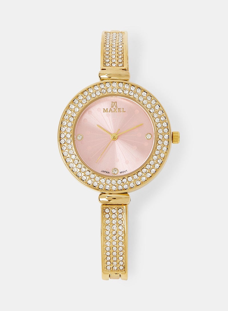 Maxel ساعة يد أنالوج فاخرة نسائية مقاومة للماء MX524 - 28 مم - Image 1