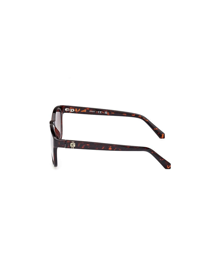 GUESS نظارة شمسية دائرية للحماية من الأشعة فوق البنفسجية للرجال - GU00083-H52F54 - مقاس العدسة: 54 ملم  - Image 4