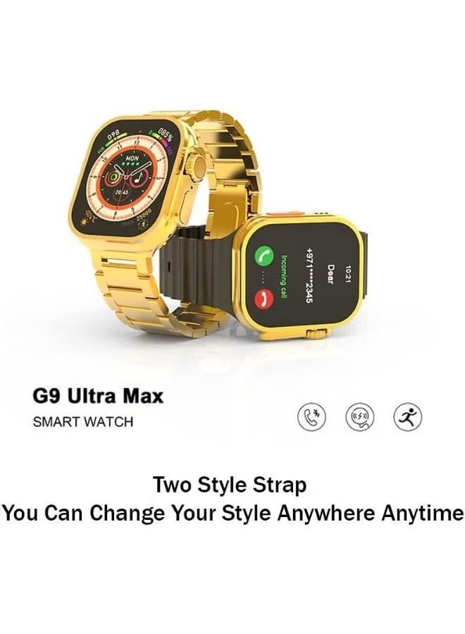 Golden edition G9 ultra max Smart watch GOLD - Image 2