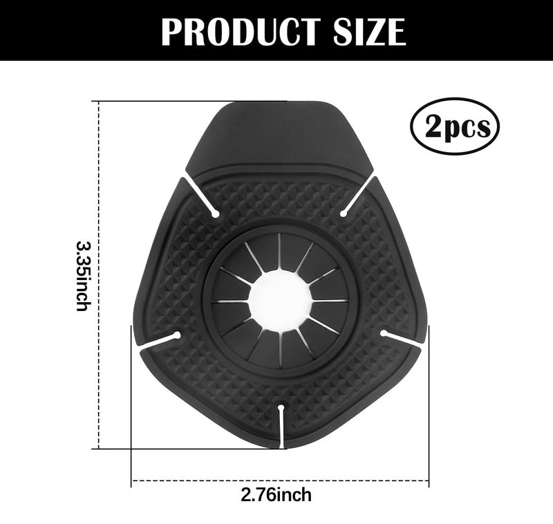 MASSMOT 2Pcs Car Wiper Hole Protection Cover, Car Wiper Hole Protector Pad for Most Vehicles, Durable ABS Car Wiper Protector Windscreen Pad for Wiper Care, Anti-Rust & Debris Guard - Image 2