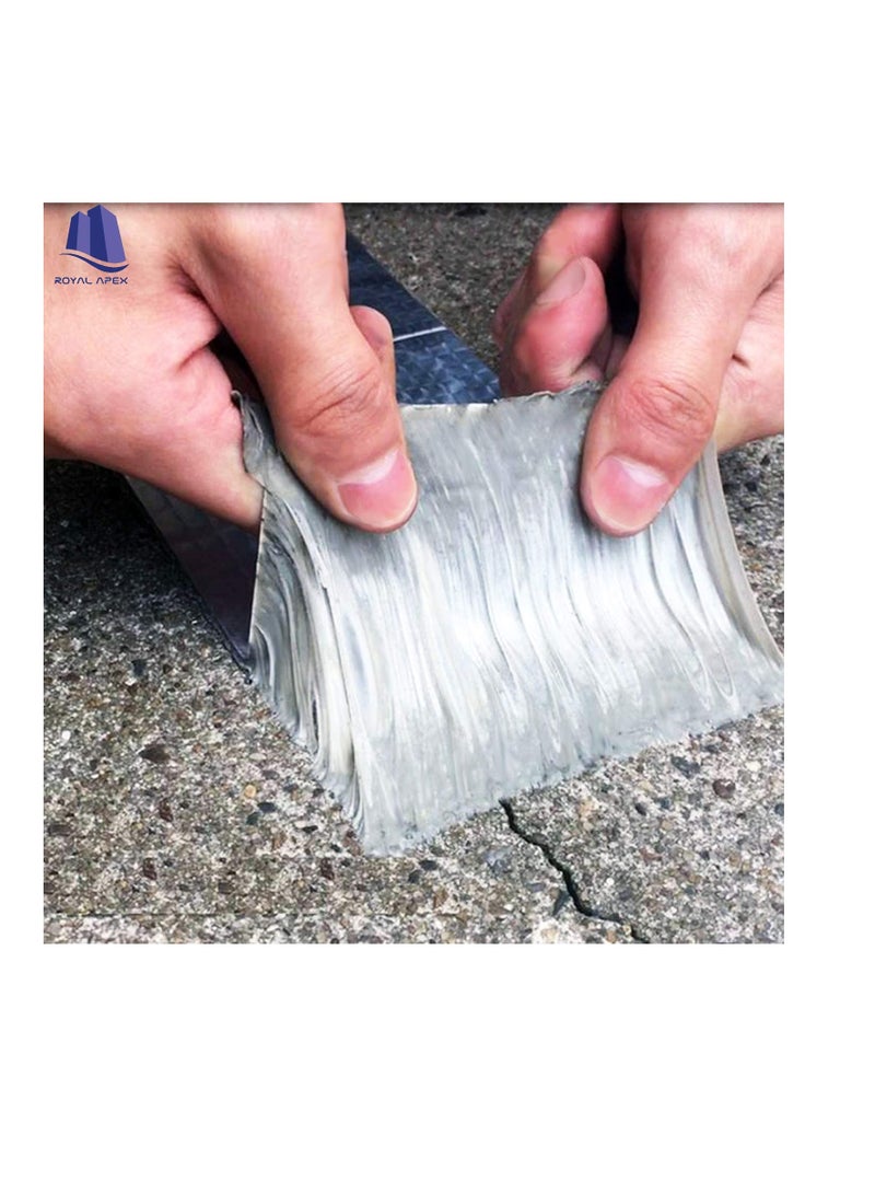 Multi-purpose Strong Aluminium Foil Adhesive Insulation Tape for Roof Leak Surface Crack Window Sill Gap Pipe Rupture Boat Sealing, Etc. 2 Inch Pack of 5 FSK Aluminium Tap  - Image 3