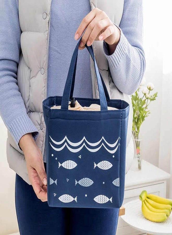 Juxori Original Lunch Tote – Large Insulated Waxed Canvas Lunch Bag for Women Girls, 10L Reusable Thermal Lunch Box, Cute Modern Luxury Cooler, for Work – Mother’s Day Gifts for Mom, White - Image 4