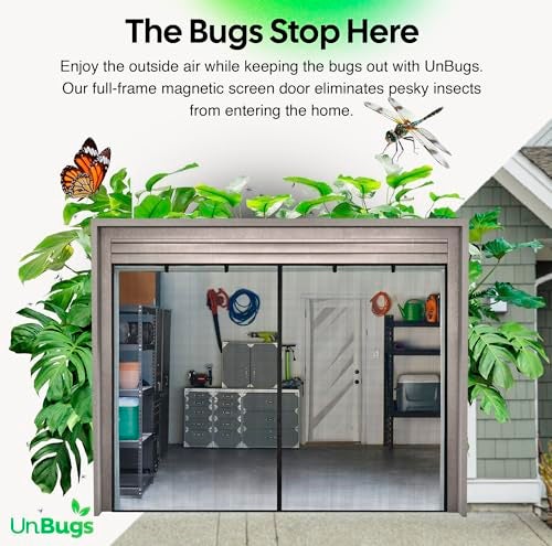 iGotTech UnBugs Magnetic Screen Door - Fits Patio Door & Sliding Doors up to 72 x 80 Inches MAX - Pet & Kid Friendly, Self-Closing - Hands Free Magnet Closure Keeps Bugs Out & Breeze in - Image 2