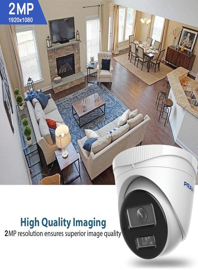 PRAMA كاميرا شبكية ثابتة من نوع PRAMA PT-NC123D3-WNM(D2) بدقة 2 ميجابكسل، ودقة 1920×1080، مع تركيز على تصنيف الأشخاص والمركبات، وإضاءة مزدوجة ذكية، وميكروفون مدمج، وضغط H.265، ومقاومة للماء والغبار بمعيار IP67. - Image 2