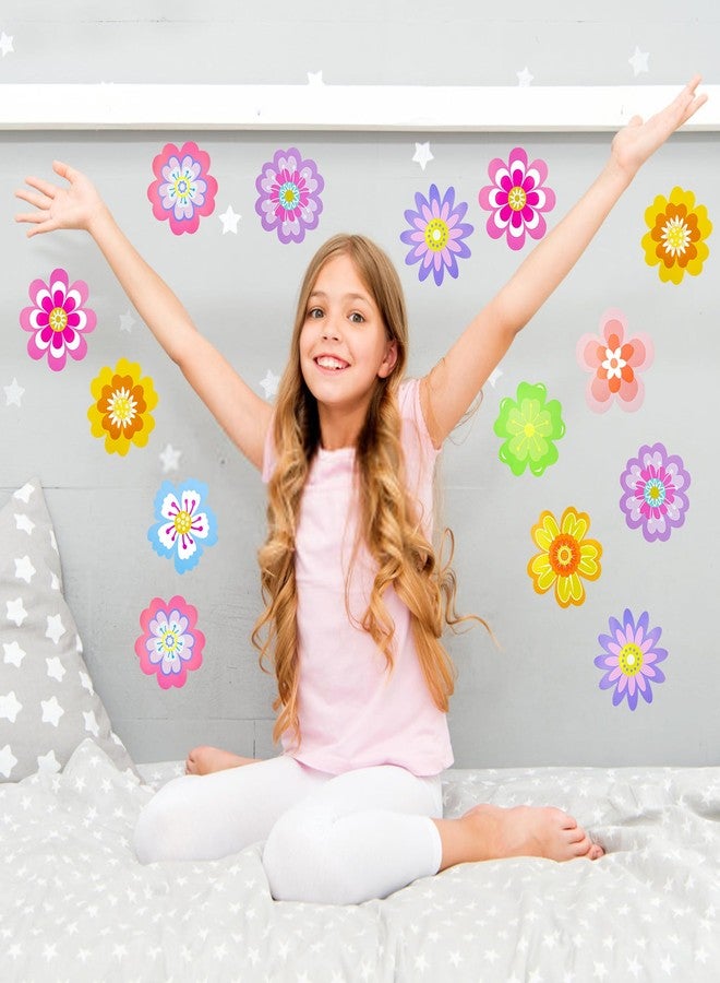 aeloer 54 Pcs Spring Flower Cutouts Paper Flowers Decorations for Spring Bulletin Board, Double Printed Cardstock Flowers Home School Office Classroom Decor - Image 3