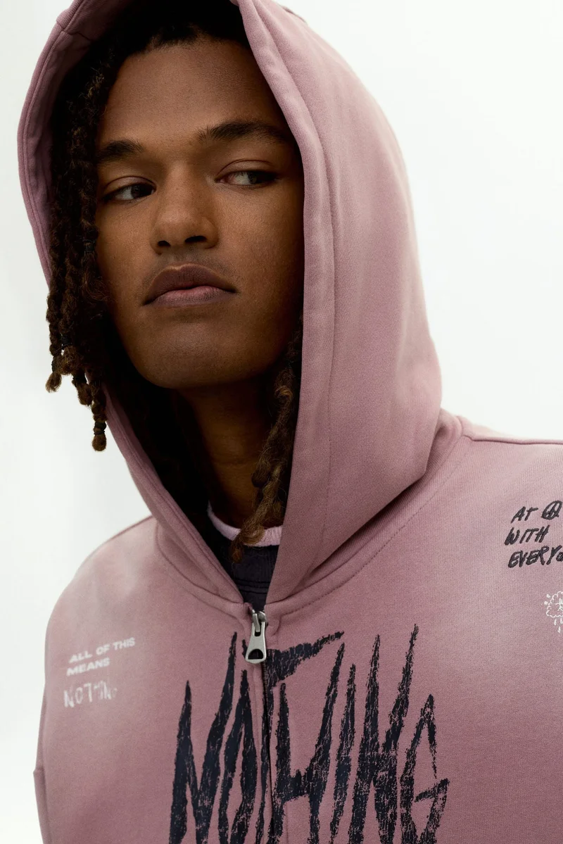 H&M Oversized Fit Zip-through hoodie