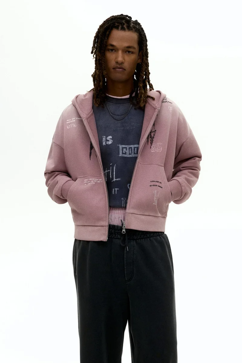 H&M Oversized Fit Zip-through hoodie