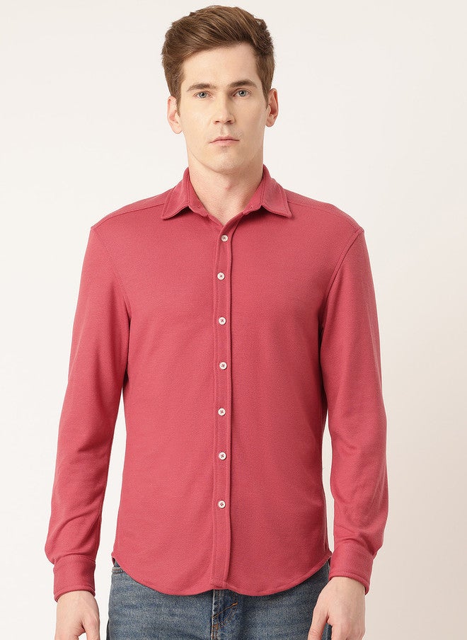 Rue Collection Coral Casual Shirt for Men - Image 1