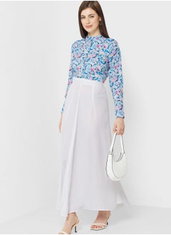 High Waist Solid Skirt