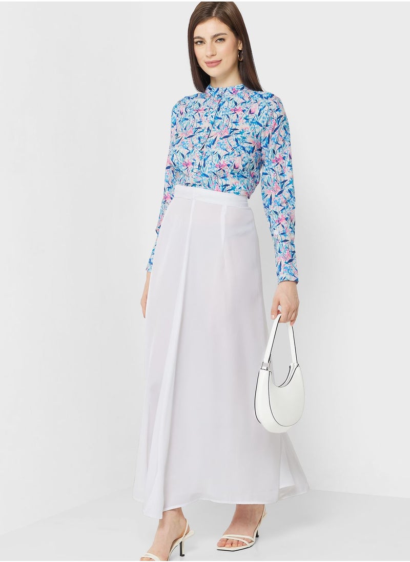 Khizana - High Waist Solid Skirt - Image 1