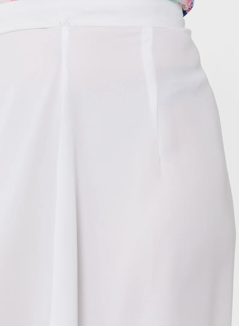 Khizana High Waist Solid Skirt
