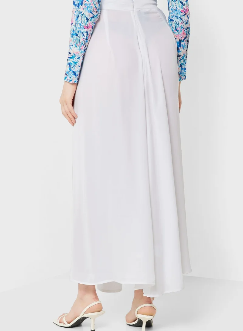 Khizana High Waist Solid Skirt