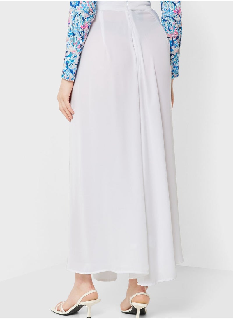 Khizana - High Waist Solid Skirt - Image 1