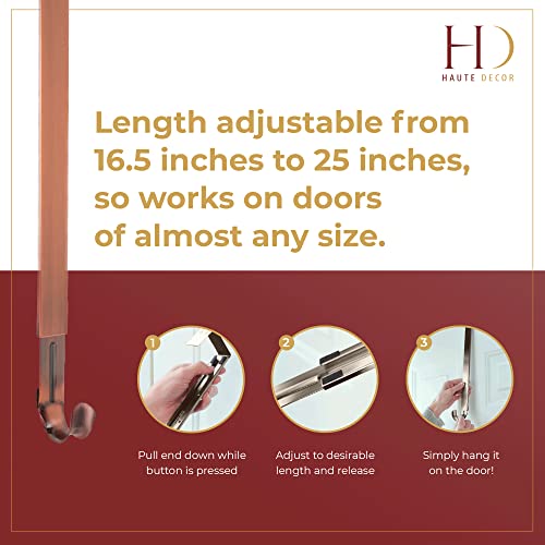 Haute Decor Adjustable Length Wreath Hanger - 20 Lb. Capacity - Image 4