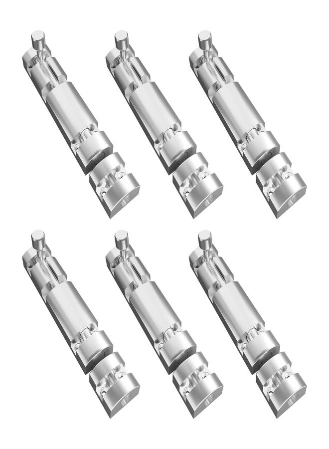 Atlantic 10 Inch Zaylo Tower Bolt for Doors & Windows | S.S Finish Aluminium Kundi/Chitakni Door Latch for Main Door, Bathroom & Bedroom | Heavy Duty Tower Bolt (Pack of 6) - Image 1