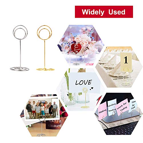 Radezon 20 Pack Table Number Holders Place Card Holder Photo Picture Holder for Wedding, Birthday Party - Image 4