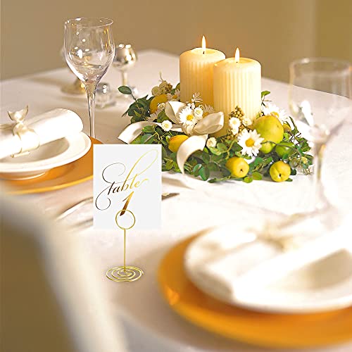 Radezon 20 Pack Table Number Holders Place Card Holder Photo Picture Holder for Wedding, Birthday Party - Image 3