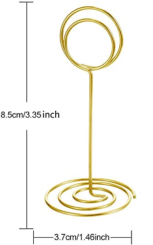 Radezon 20 Pack Table Number Holders Place Card Holder Photo Picture Holder for Wedding, Birthday Party - Image 2