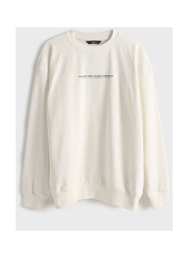 LC WAIKIKI Crew Neck Long Sleeve Printed Men's Sweatshirt - Image 1