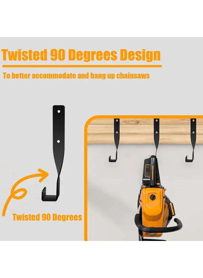 4pcs Wall Mount Holder For Chainsaw String Trimmer Backpack Blower Garage Storage - Image 2