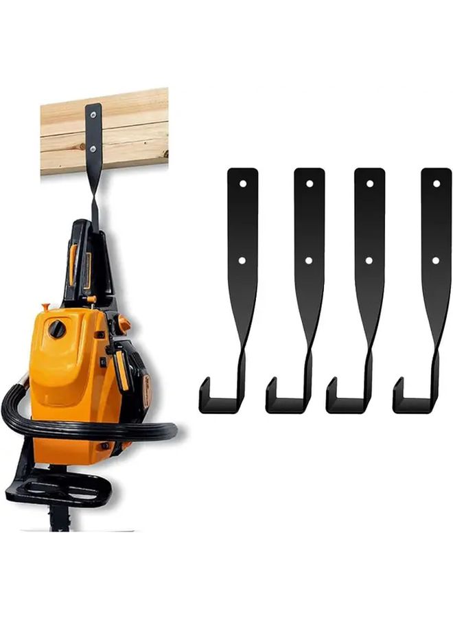 4pcs Wall Mount Holder For Chainsaw String Trimmer Backpack Blower Garage Storage - Image 1