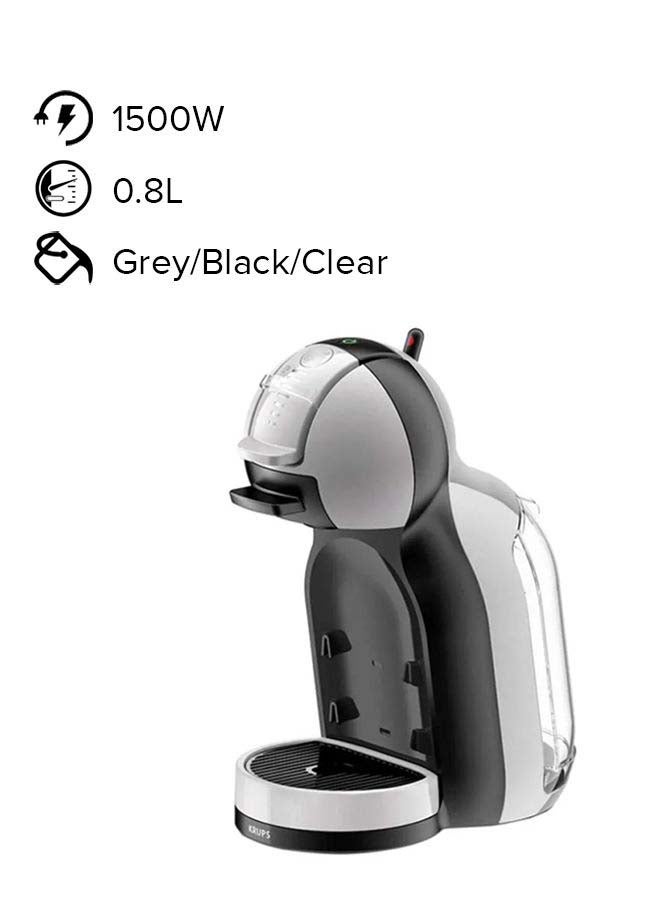 نسكافيه ماكينة صنع القهوة دولتشي جوستو ميني مي 0.8 L 1500 W KP123B رمادي/أسود/شفاف - Image 1