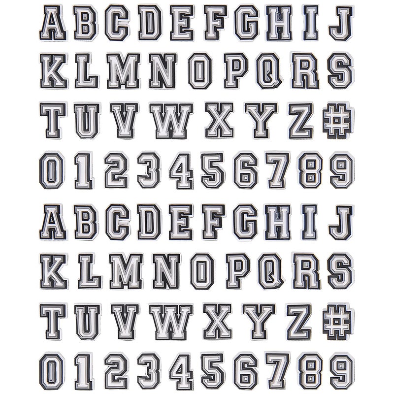 74 Pack Letter Decoration Charms 09 Number Alphabet ABCZ Characters for Boy Girl Teens Men Women and Adults