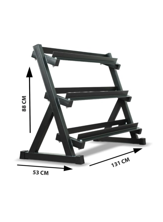 AXOX Fitness3-Tire Dumbbell Rack - Image 2