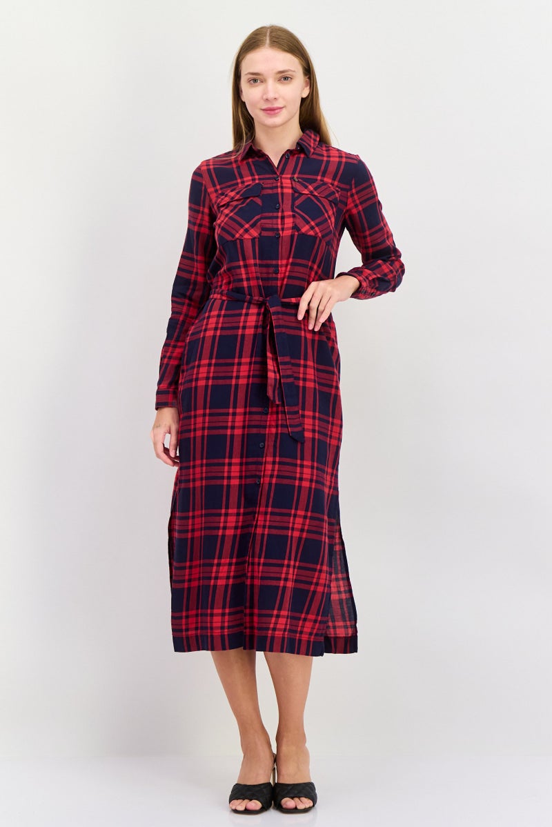 Pepe Jeans Women Checkered Shirt Dress, Multicolor - Image 1